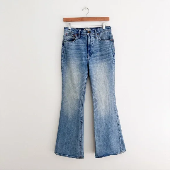 Madewell The Perfect Vintage Flare Leg Jeans | High Rise Medium Wash Denim - Picture 10 of 10